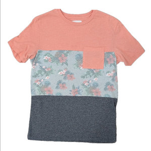 On The Byas Floral Color Block T-Shirt
